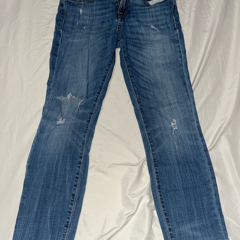 R13 Blue Straight Leg Jeans Classic Denim